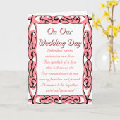 Op Onze Dag van het Huwelijk: Eind op Eind Kaart (Gele Bloem)