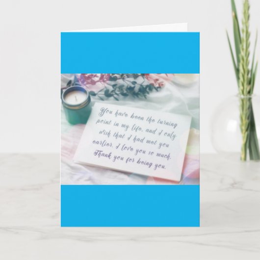 OP ONZE DAGVERLIES IN EEN SPECIALE KAART VOOR U (Voorkant)