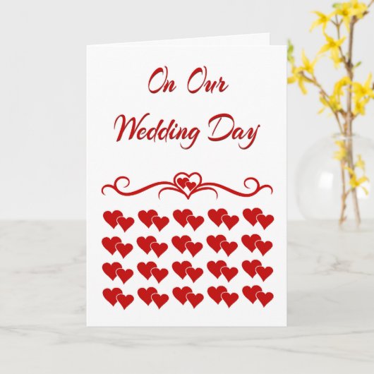 Op onze huwelijksdag Kaart (Gele Bloem)