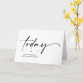 Op onze huwelijksdag van bruid getrouwd kaart (Gele Bloem)