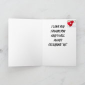 OP **ONZE JUBILEUM** MET ZOVEEL "LOVE" KAART (Binnen)