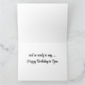 OP ONZE MANIER EN KLAAR OM TE ZEGGEN *HAPPY BIRTHD KAART (Binnen)