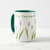 Op onze moedige moeder mok (Voorkant links)