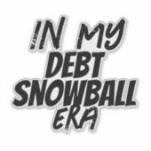 Op onze schuldenvrije reis sticker (Voorkant)