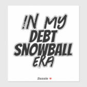 Op onze schuldenvrije reis sticker (Vel)