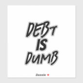 Op onze schuldenvrije reis sticker (Vel)