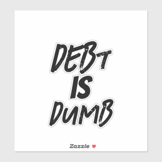 Op onze schuldenvrije reis sticker (Vel)