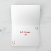 OP ONZE "SPECIALE DAG" LATEN WE DE CELEBRATE "US"  FEESTDAGEN KAART (Binnen)