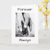 OP ONZE TROUWDAG HOUD IK ALTIJD MIJN HAND VAST KAART (Gele Bloem)