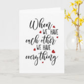 "OP ONZE TROUWDAG" VOOR MIJN BRUID OF BRUIDEGOM KAART (Gele Bloem)