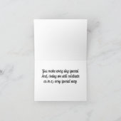 "OP ONZE VERJAARDAG" KAART (Binnen)