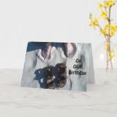 "OP ONZE" VERJAARDAG = ONTSPANNEN EN "GENIETEN!" S KAART (Gele Bloem)