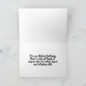 OP ONZE ***WEDERZIJDSE VERJAARDAG*** LATEN WE HET  KAART (Binnen)