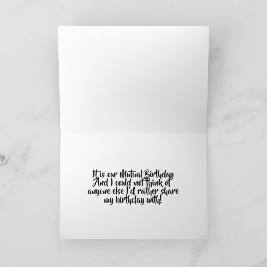 OP ONZE ***WEDERZIJDSE VERJAARDAG*** LATEN WE HET  KAART (Binnen)