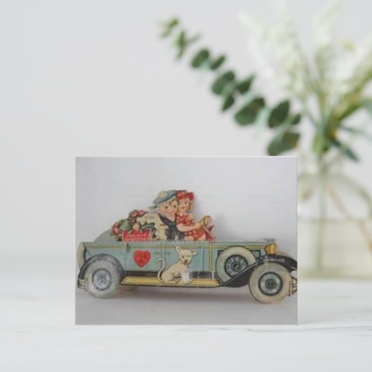 Op onze weg briefkaart (Staand voorkant)