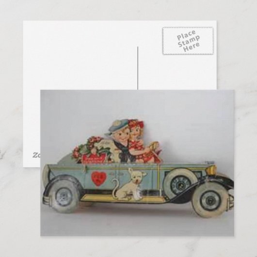 Op onze weg briefkaart (Voorkant / Achterkant)