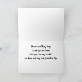 * OP ONZE WOORDDAG** naar BRIDE OF GROOM Kaart (Binnen)