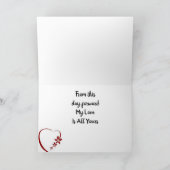 *OP ONZE WOORDDAG** naar BRIDE OF GROOM-kaart Kaart (Binnen)