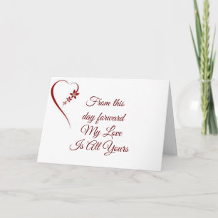 *OP ONZE WOORDDAG** naar BRIDE OF GROOM-kaart Kaart