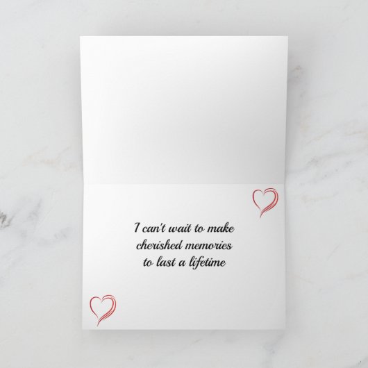 *OP ONZE WOORDDAG** naar BRIDE OF GROOM-kaart Kaart (Binnen)