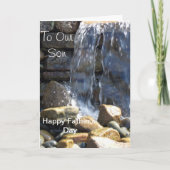 Op onze zoon Happy Vaderdag. Kaart (Voorkant)