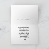 Op onze zoon kaart (Binnen)