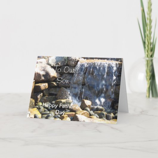 Op onze zoon kaart (Voorkant)