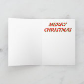 Op op het Dak Feestdagen Kaart (Binnen)