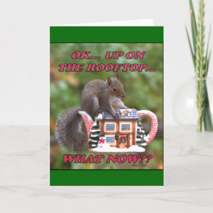 Op op het Dak Feestdagen Kaart