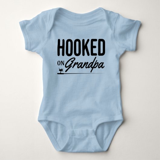 Op opa Baby Gevist Jersey Bodysuit (Voorkant)