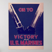 Op overwinning met de Amerikaanse mariniers Poster (Voorkant)