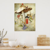 'Op paddenstoel Hill' - Afdrukken Poster (Keuken)