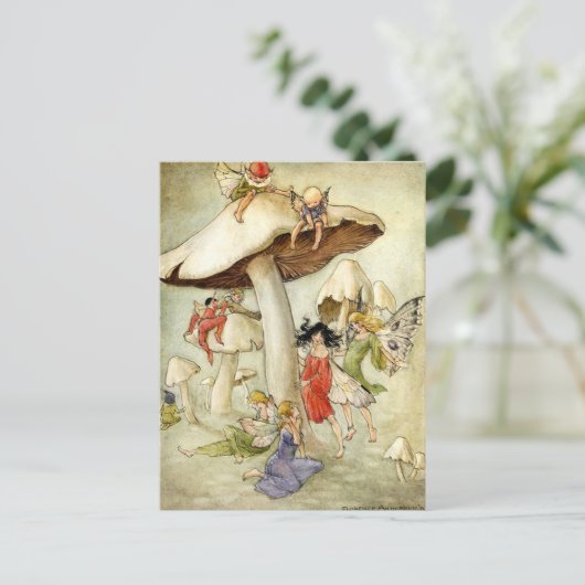 "Op paddenstoel Hill" Briefkaart (Staand voorkant)