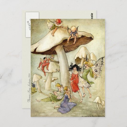 "Op paddenstoel Hill" Briefkaart (Voorkant / Achterkant)