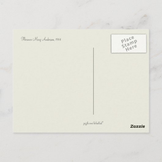 "Op paddenstoel Hill" Briefkaart (Achterkant)