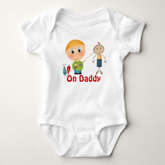 Op papa Baby Creeper gehakt Romper (Voorkant)