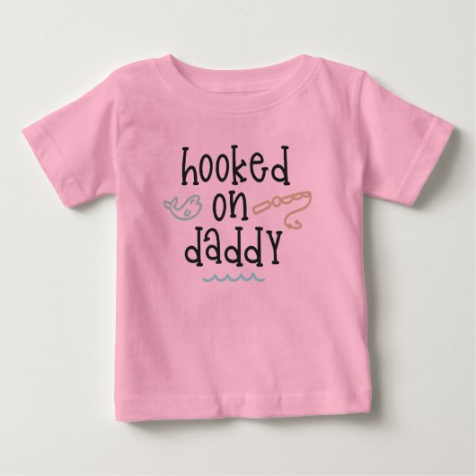 Op papa Baby T-Shirt gehakt (Voorkant)