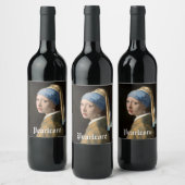 Op parels gebaseerd feestje wijn etiket (Flessen)