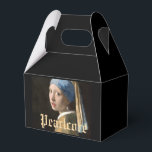 Op parels gebaseerd feestthema bedankdoosjes<br><div class="desc">Pearlcore
De wereld is jouw oester
Johannes Vermeer’s Meisje met de parel (ca. 1665) beroemd schilderij.</div>