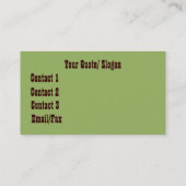 Op pasta Western Visitekaartje (Achterkant)