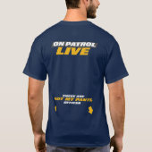 Op patrouille Live - niet mijn broek T-shirt (Achterkant)