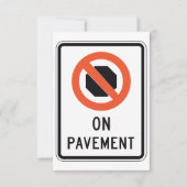 Op Pavement Teken uitnodigingen (Voorkant)