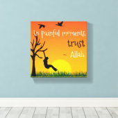 Op pijnlijke momenten canvas afdruk (Insitu (Houten vloer))