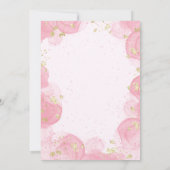 Op Pink Cloud Nine 9 Gold Glitter Girl Baby shower Kaart (Achterkant)