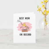 Op plaat Heartfelt Moederdag Kaart (Gele Bloem)