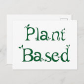 Op plant gebaseerd briefkaart (Voorkant / Achterkant)