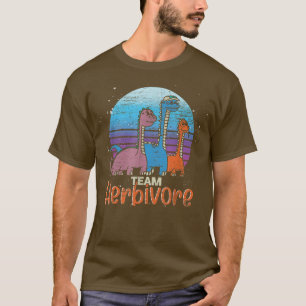 Op plant gebaseerd dietteam Herbivore Dinosaur Ret T-shirt