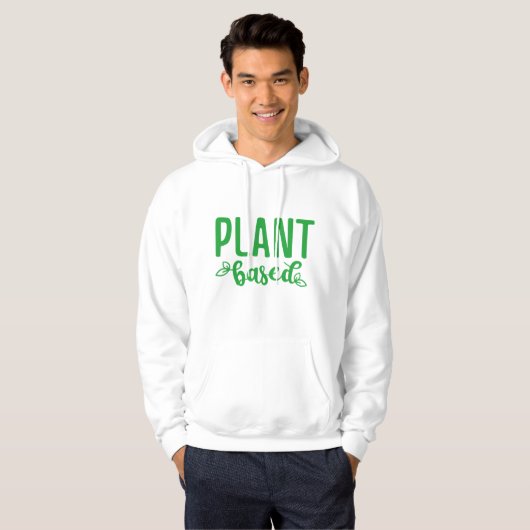 Op plant gebaseerd hoodie (Voorkant volledig)