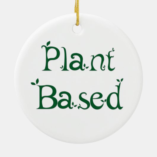 Op plant gebaseerd keramisch ornament (Achterkant)