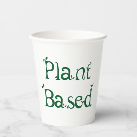 Op plant gebaseerd papieren bekers (Voorkant)